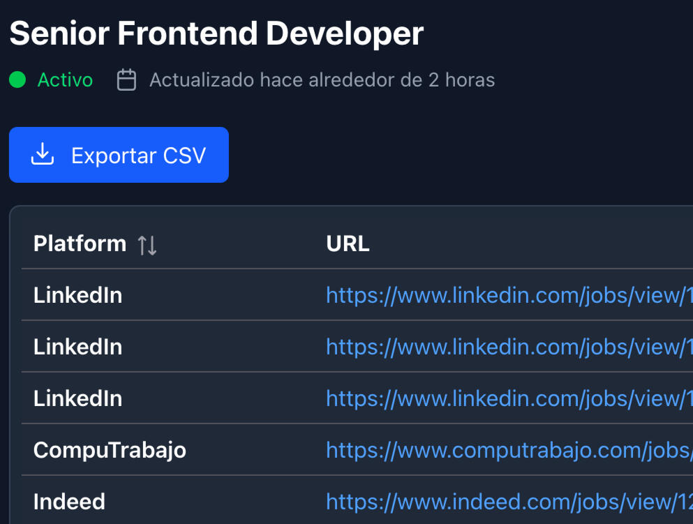 A screenshot showcasing the new search form